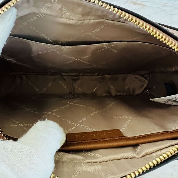 MICHAEL KORS Jet Set Item Luggage Leather Zip Chain East West Crossbody Bag - Picture 10 of 11